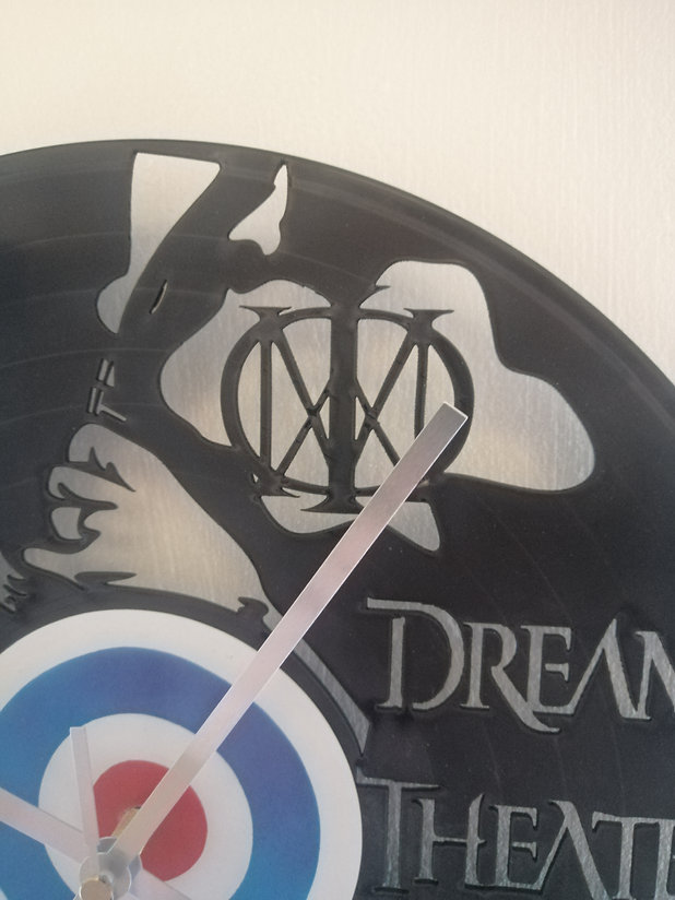 Dream Theater Vinyl Clock close up 1