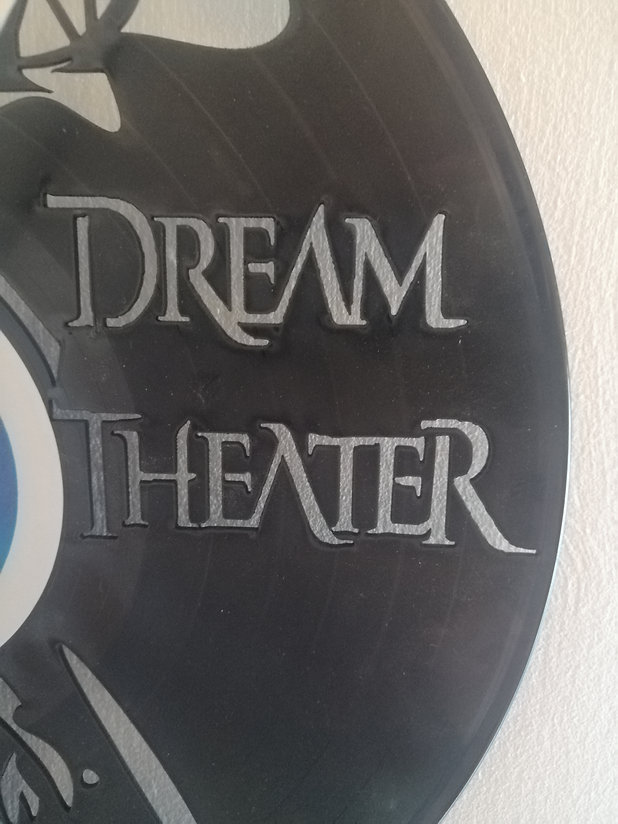 Dream Theater Vinyl Clock close up 2