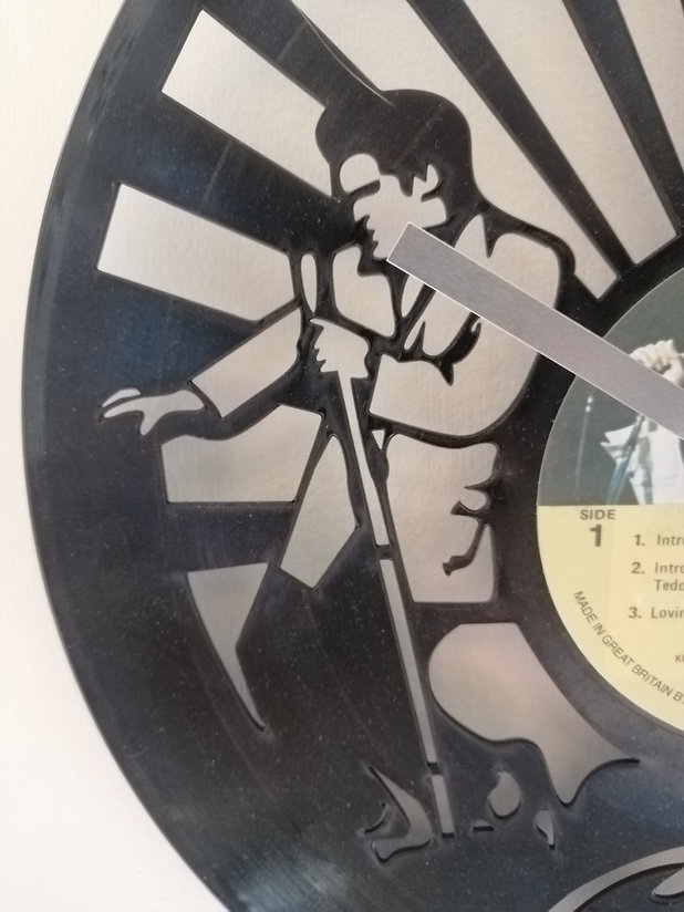 Elvis Presley Vinyl Clock 2 close up 2