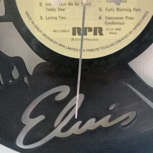 Elvis Presley Vinyl Clock 2 close up 3