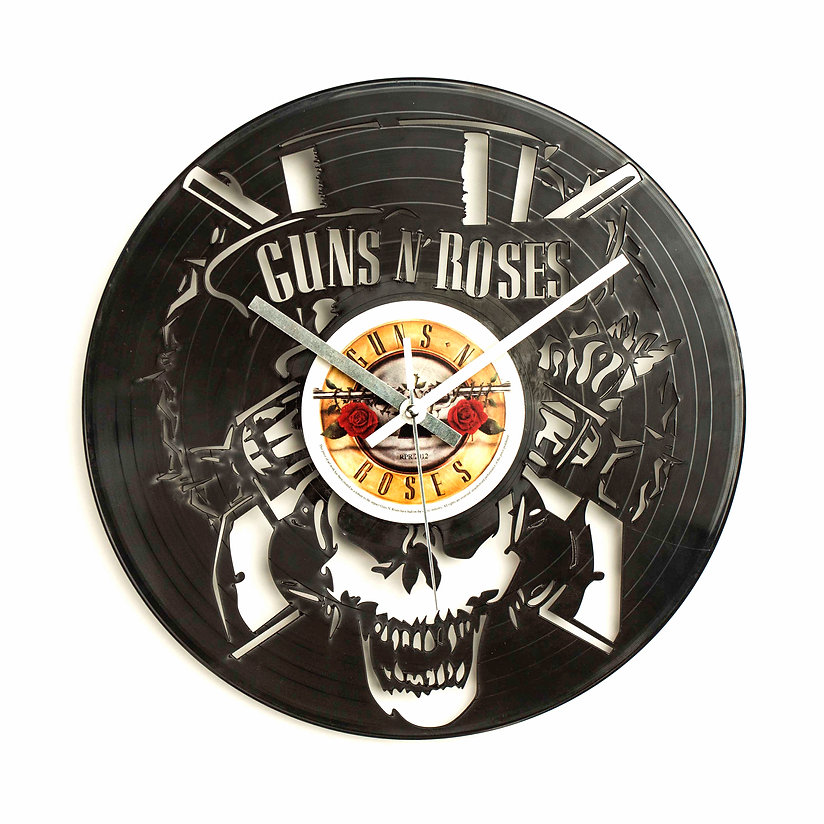 Guns N’ Roses Skull Vinyl Clock