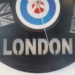 London Skyline Vinyl Clock close up 3