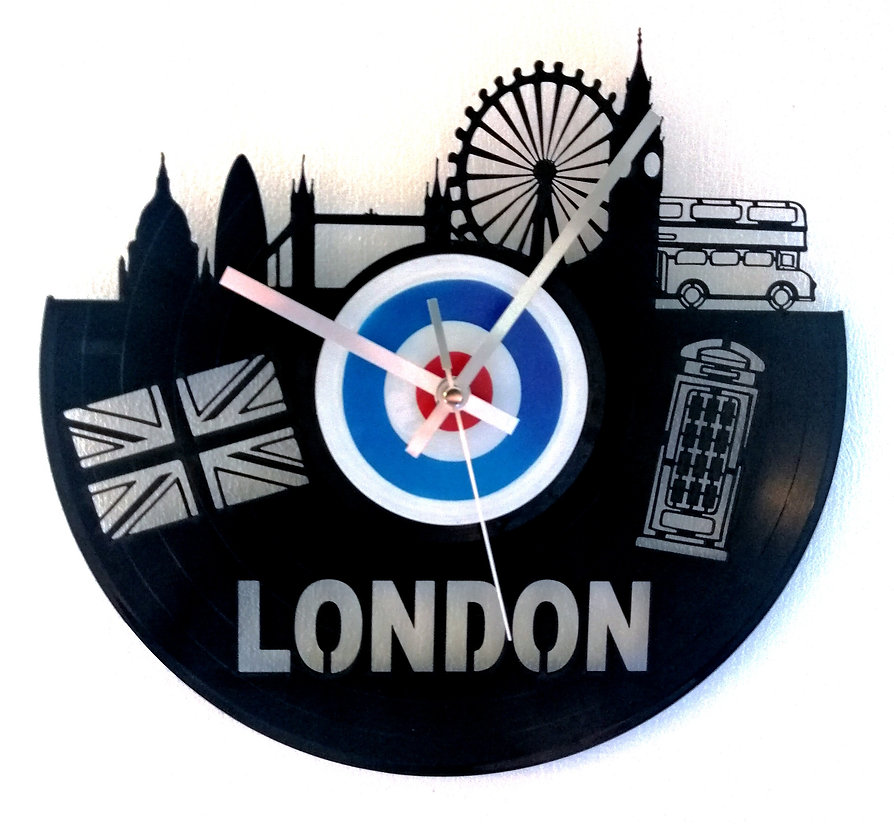 London Skyline Vinyl Clock