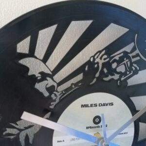 Miles Davis Vinyl Clock close up 1