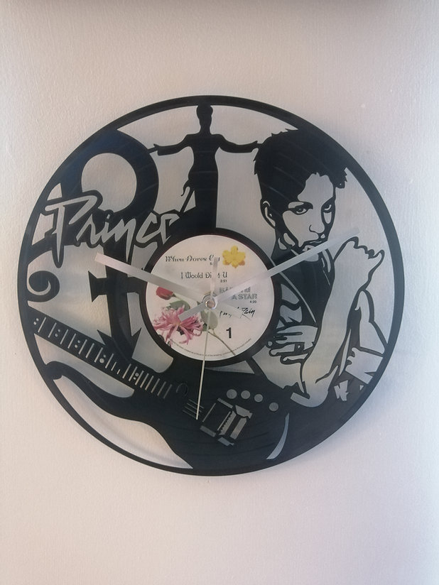 Prince Vinyl Clock