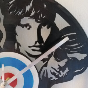 The Doors Vinyl Clock close up 2