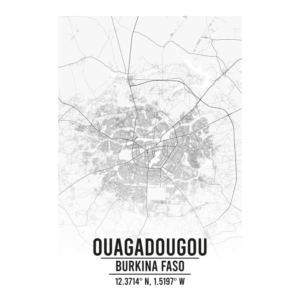 Ouagadougou Burkina Faso map