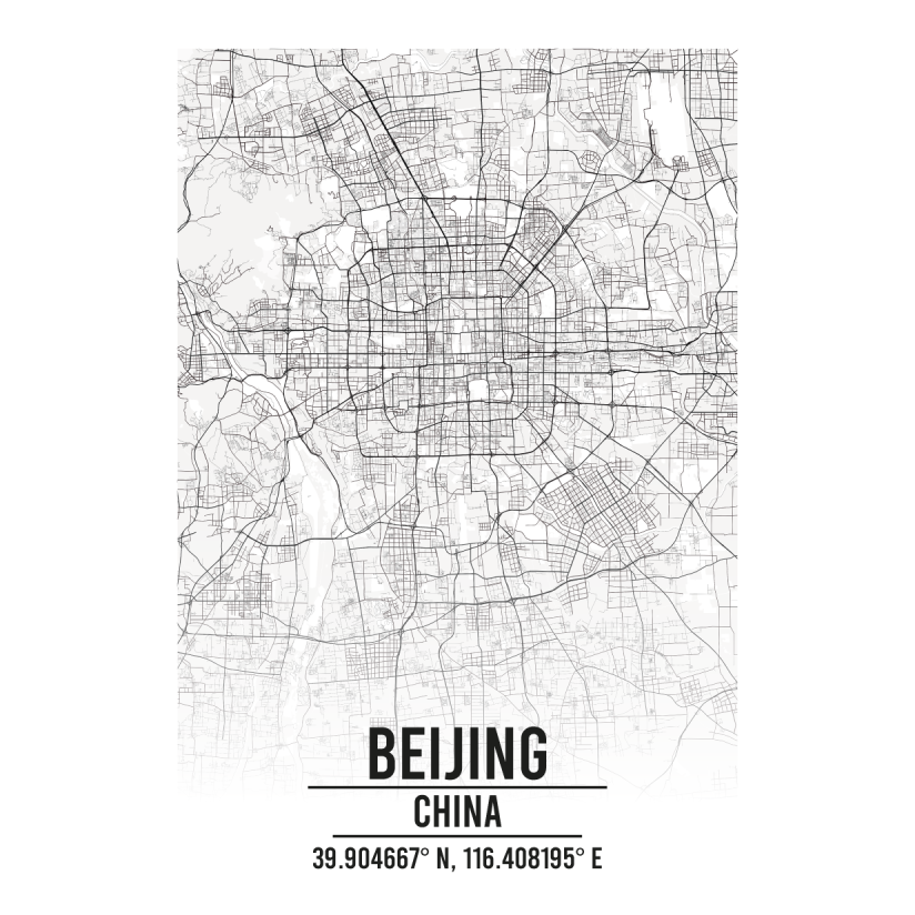 Beijing China map