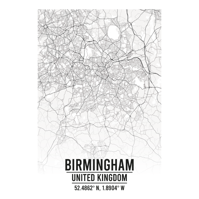 Birmingham United Kingdom map