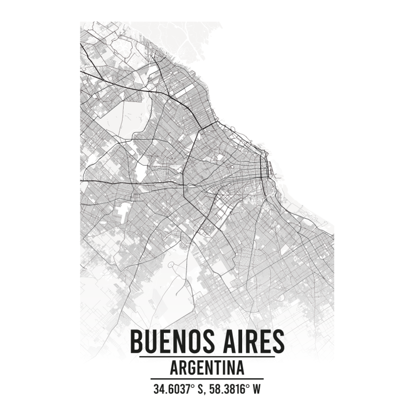 Buenos Aires Argentina map