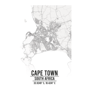 Cape Town South Africa map