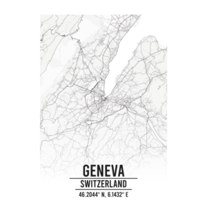 Geneva Switzerland map