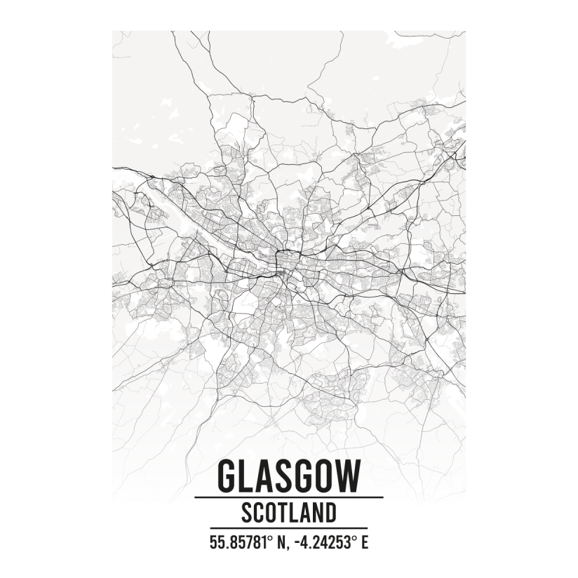 Glasgow Scotland map