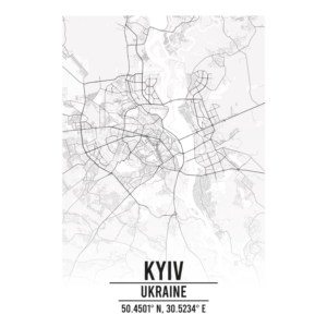 Kyiv Ukraine map