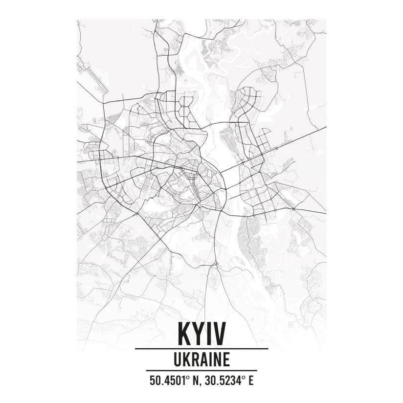 Kyiv Ukraine map