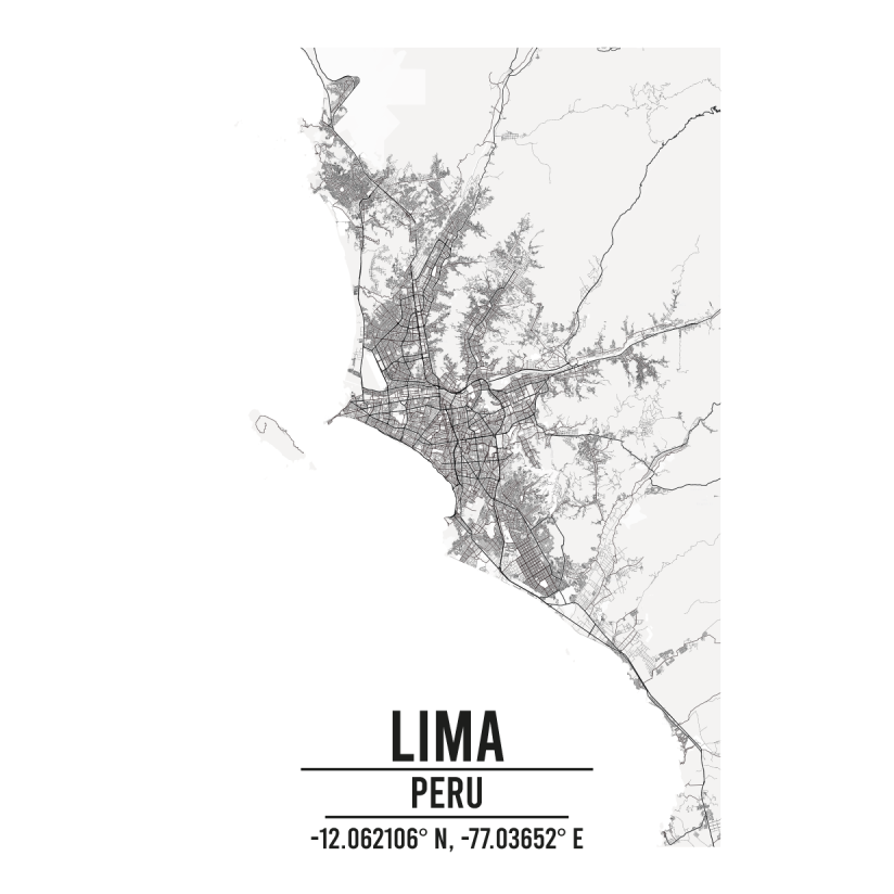 Lima Peru map