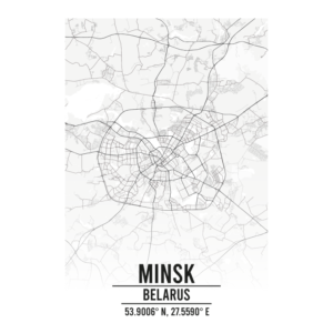 Minsk Belarus map