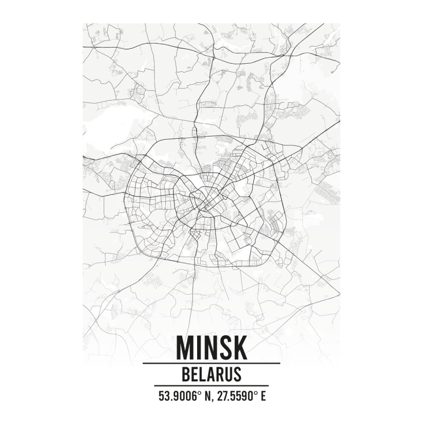 Minsk Belarus map