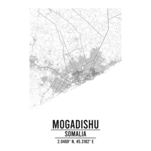 Mogadishu Somalia map