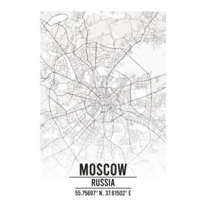 Moscow Russia map