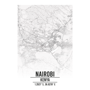 Nairobi Kenya map