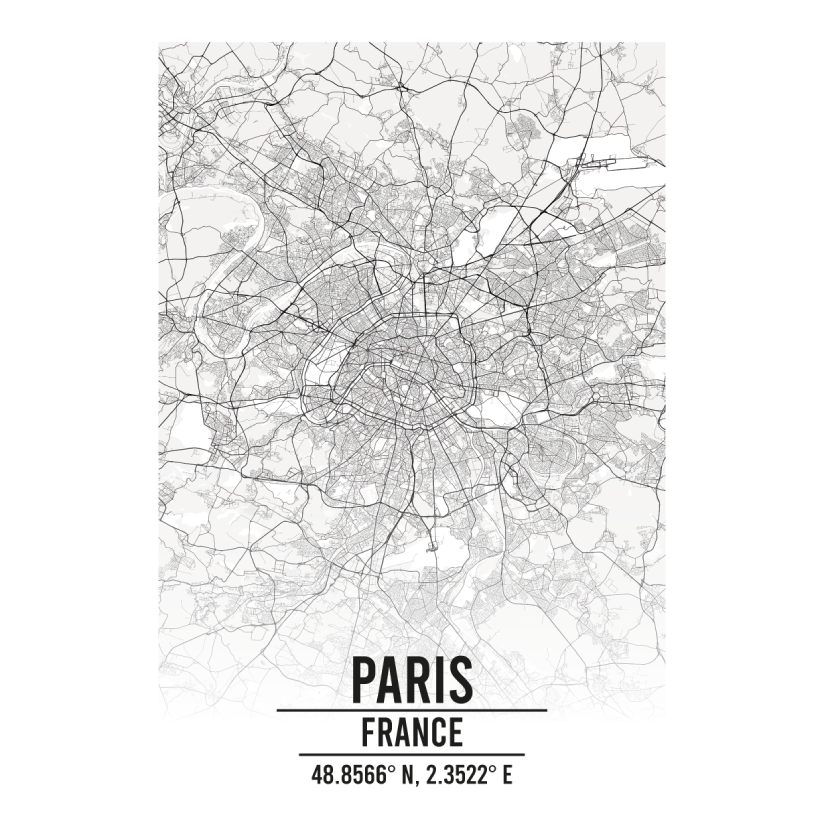 Paris France map