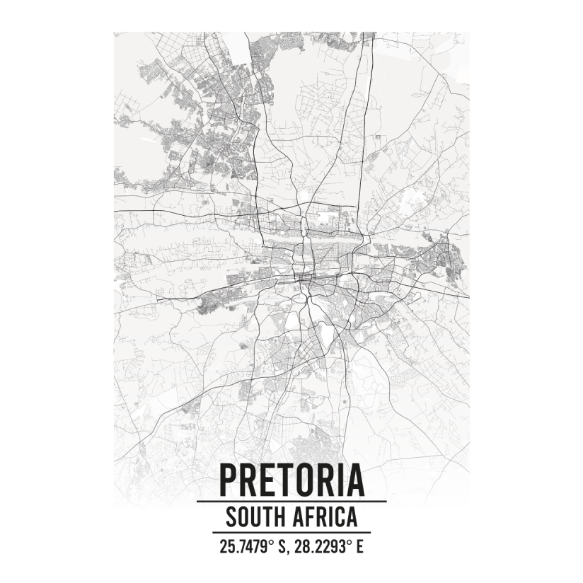 Pretoria South Africa map