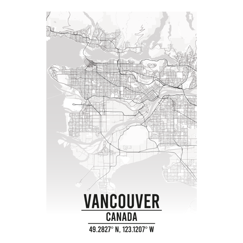 Vancouver Canada map