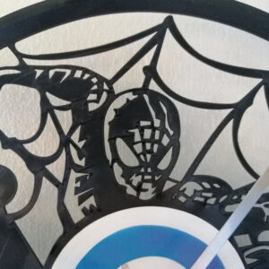 Spider-Man Vinyl Clock close up 2