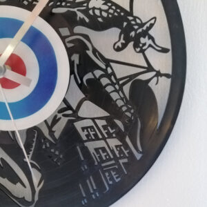 Spider-Man Vinyl Clock close up 3