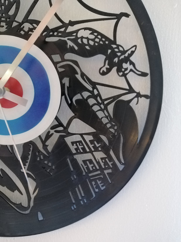 Spider-Man Vinyl Clock close up 3