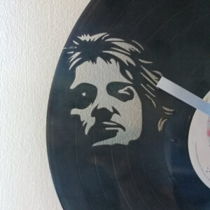 Queen Band Vinyl Clock close up 2