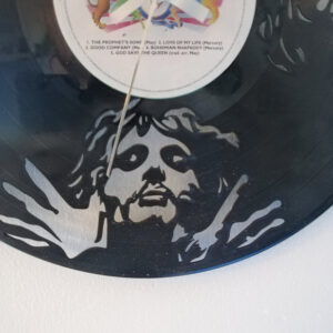 Queen Band Vinyl Clock close up 4