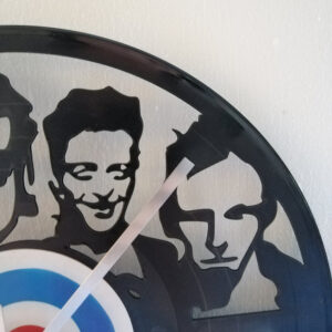 The Clash vinyl clock close up 2