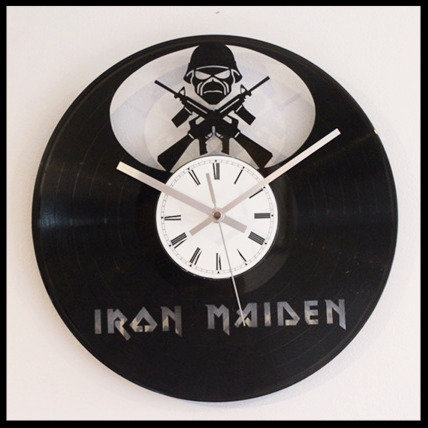 Iron Maiden Matter of Life and Death Cut Vinyl Clock - Retro Progression