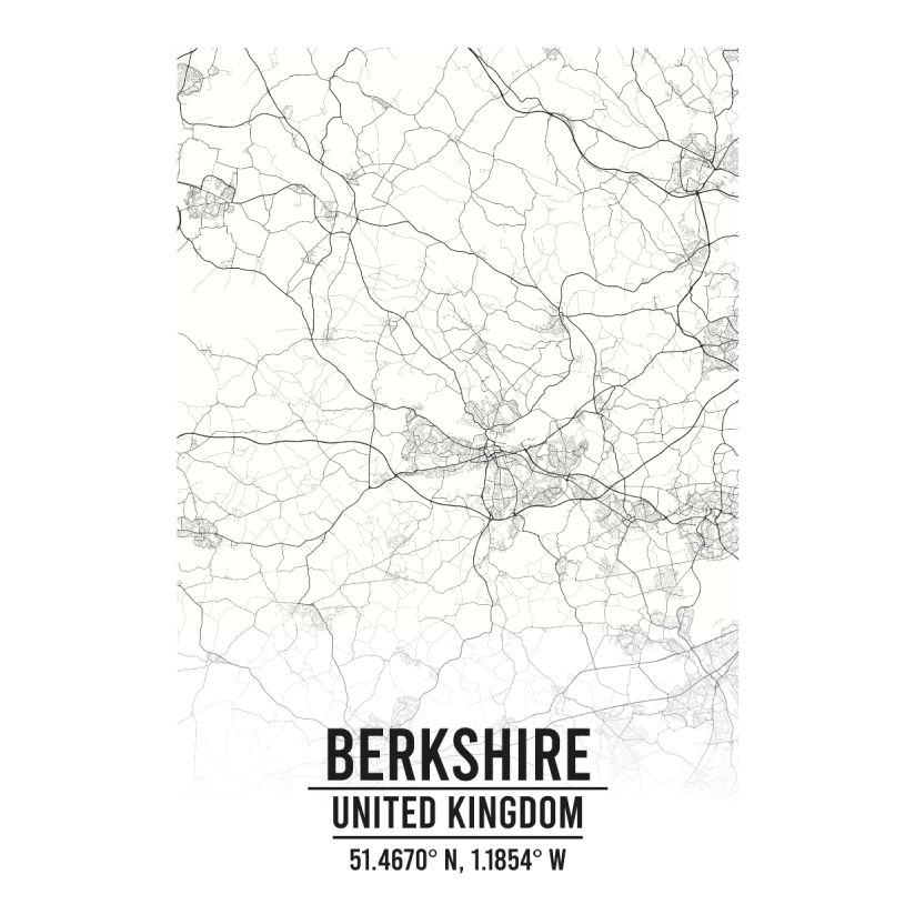 Berkshire United Kingdom map