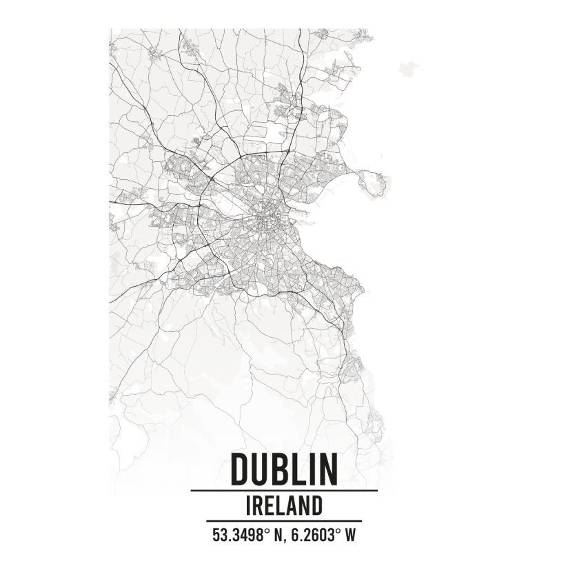 Dublin Ireland map