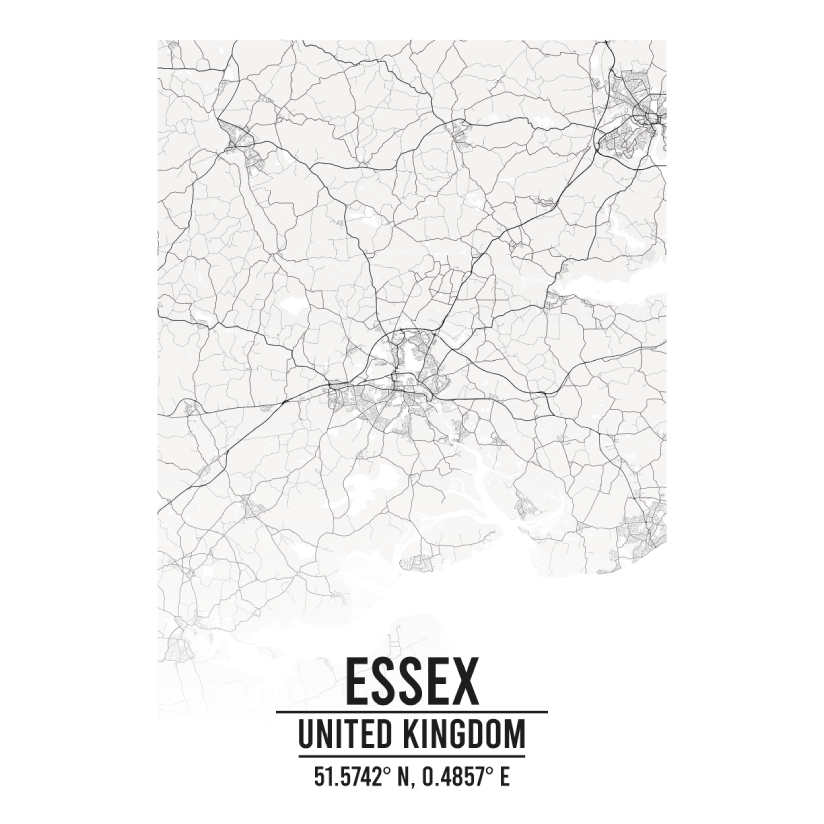 Essex United Kingdom map