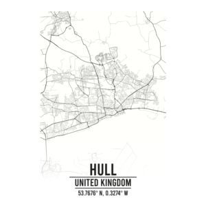 Hull United Kingdom map