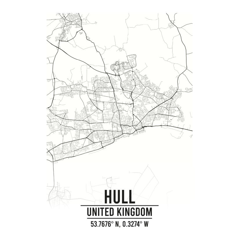 Hull United Kingdom map