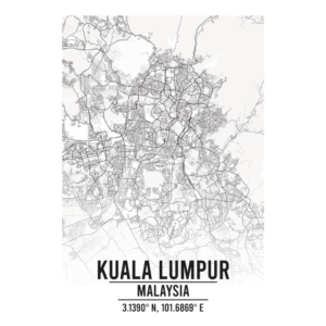 Kuala Lumpur Malaysia map