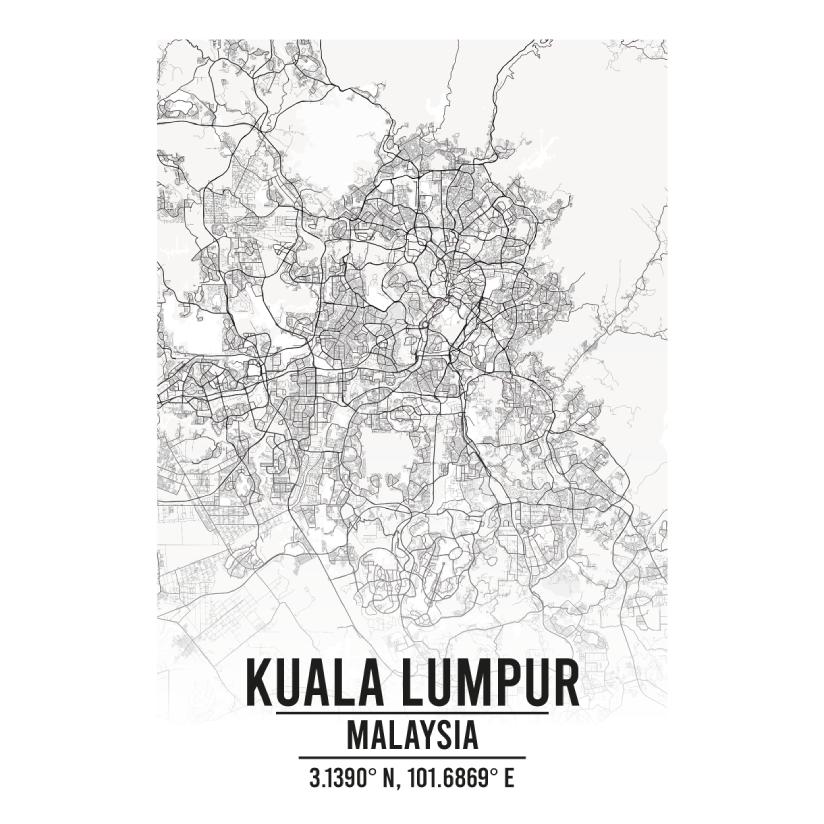 Kuala Lumpur Malaysia map