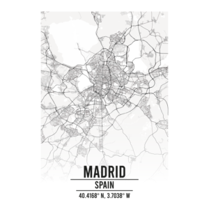 Madrid Spain map