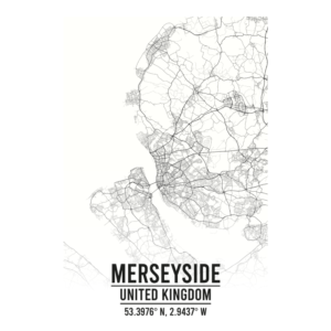 Merseyside United Kingdom map