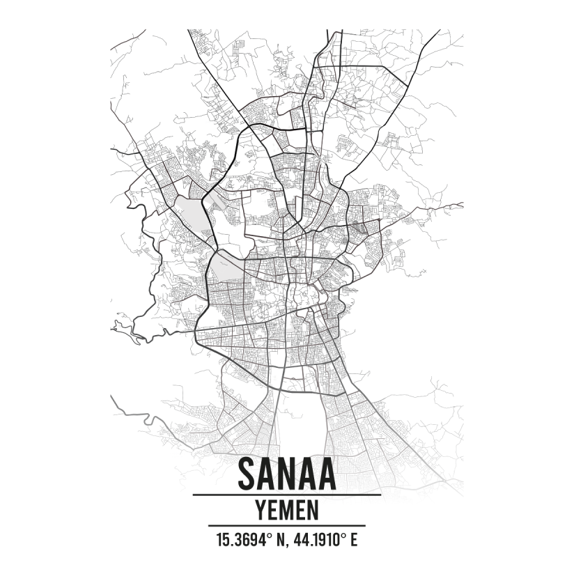 Sanaa Yemen map