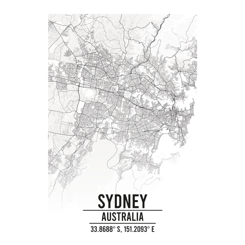 Sydney Australia map