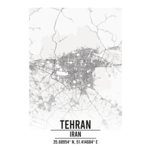 Tehran Iran map