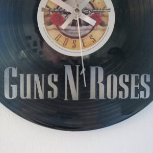 Guns N’ Roses Vinyl Clock close up 2