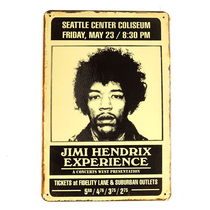 Jimi Hendrix Experience Tin Sign